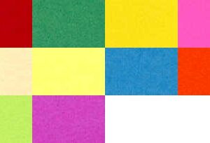Starburst Catalog Envelopes
Left to Right: Red, Green, Yellow, Pink, Ivory, Lemon, Blue, Orange, Lime, Plum