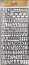 Tim Holtz® Idea-ology™ Findings -- Alpha Parts - Newsprint