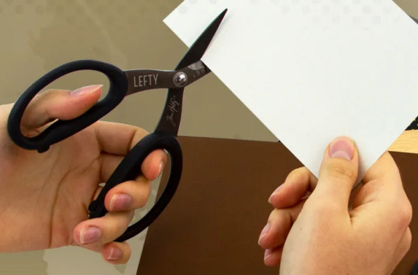 Tim Holtz® Left-Handed Kushgrip Nonstick Micro-Serrated Scissors 7"