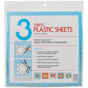 Vinyl Plastic Sheets -- 12" x 12"