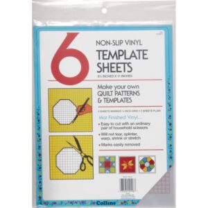 Non-Slip Vinyl Template Sheets - 8½" x 11"