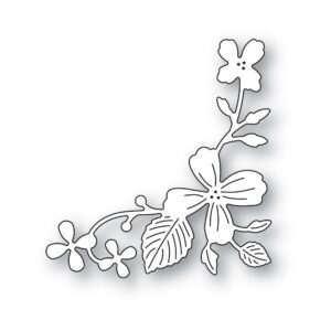 Poppystamps Craft Die - Flower Field Corner 2513