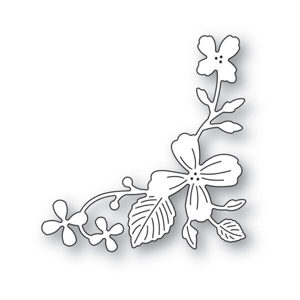 Poppystamps Craft Die - Flower Field Corner 2513