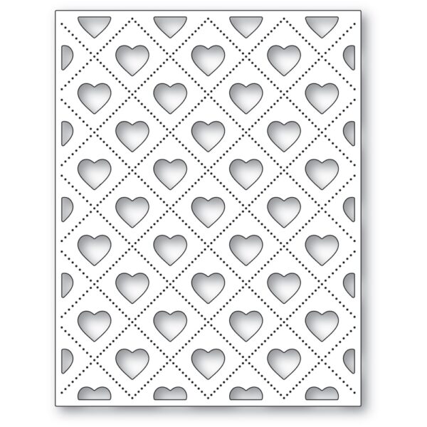 Poppystamps Craft Die - Heartfelt Pinpoint Frame 2524