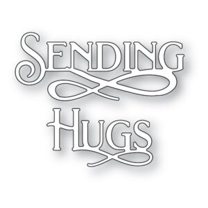Poppystamps Craft Die - Sending Hugs Poe Script 2527