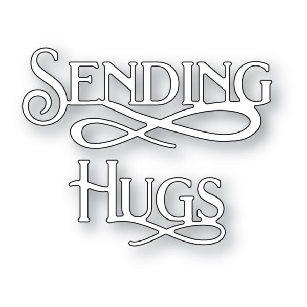 Poppystamps Craft Die - Sending Hugs Poe Script 2527
