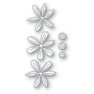Poppystamps Craft Die - Lucky Layered Flowers 2554