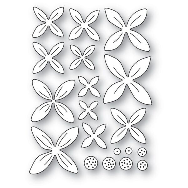 Poppystamps Craft Die - Layered Pointy Petals 2559