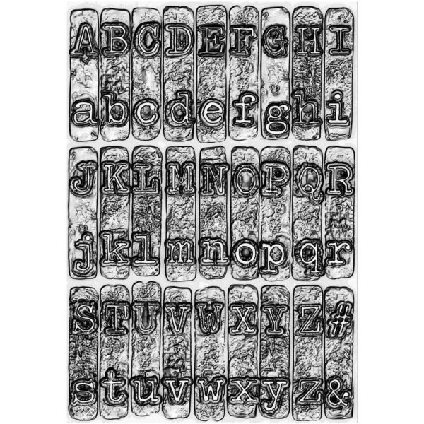 Tim Holtz® Alterations | 3-D Texture Fades™ Embossing Folder - Typewriter