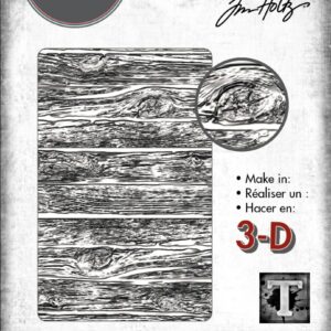 Tim Holtz® Alterations | 3-D Texture Fades™ Embossing Folder - Mini Lumber