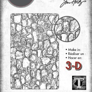 Tim Holtz® Alterations | 3-D Texture Fades™ Embossing Folder - Mini Cobblestone