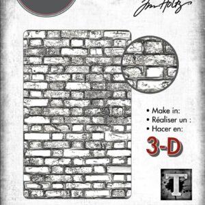 Tim Holtz® Alterations | 3-D Texture Fades™ Embossing Folder - Mini Brickwork