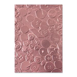 Sizzix® 3-D Textured Impressions® Embossing Folder - Vintage Buttons by Eileen Hull®