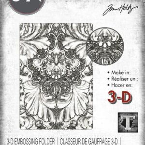 Tim Holtz® Alterations | 3-D Texture Fades™ Embossing Folder - Damask