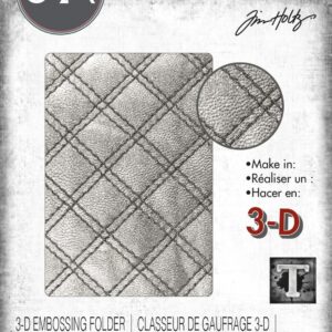 Tim Holtz® Alterations | 3-D Texture Fades™ Embossing Folder - Quilted