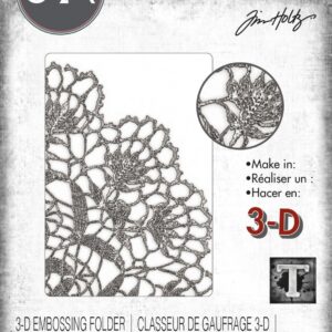 Tim Holtz® Alterations | 3-D Texture Fades™ Embossing Folder - Doily