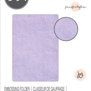 Sizzix® Multi-Level Textured Impressions® Embossing Folder - Rainbow Sky by Jennifer Ogborn