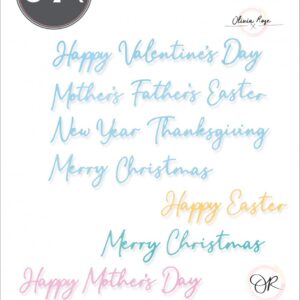 Sizzix® Thinlits® Die Set 10PK - All Occasions by Olivia Rose