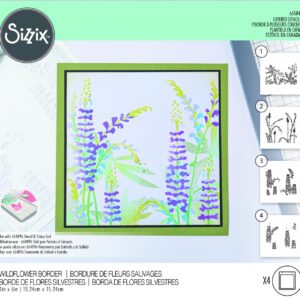 Sizzix Layered Stencils 4PK - Wildflower Border