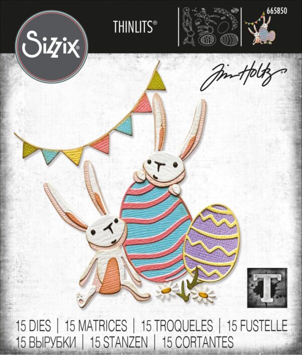 Tim Holtz® Alterations | Sizzix Thinlits™ Die Set 15 Pack - Bunny Games