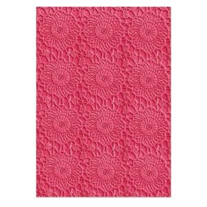Sizzix 3-D Textured Impressions Embossing Folder - Crochet Mandala by Eileen Hull