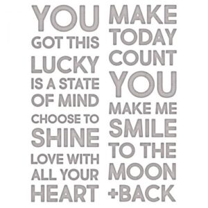 Tim Holtz® Alterations | Sizzix Thinlits™ Die Set 7-Pack - Bold Text #2