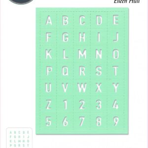 Sizzix® Thinlits® Die - Tile Alphanumeric by Eileen Hull®
