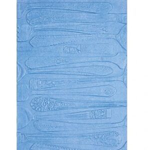 Sizzix 3-D Textured Impressions Embossing Folder - Silverware by Eileen Hull