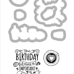 Sizzix Framelits Die Set 7PK w/3PK - Stamps Café Set