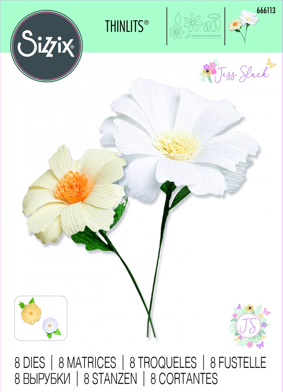 Sizzix Thinlits Die Set 8PK - Daisy Flower Mix