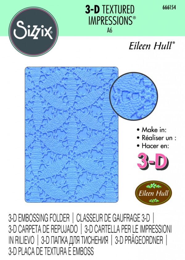 Sizzix® 3-D Textured Impressions® Embossing Folder - Tablecloth by Eileen Hull®