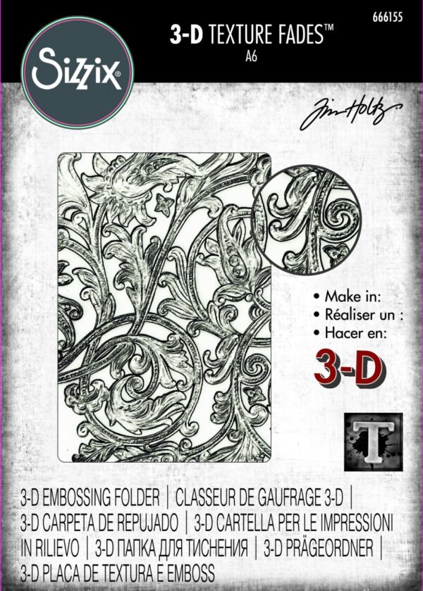 Tim Holtz® Alterations | 3-D Texture Fades™ Embossing Folder - Entangled