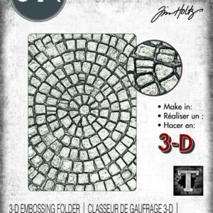Tim Holtz® Alterations | 3-D Texture Fades™ Embossing Folder - Mosaic