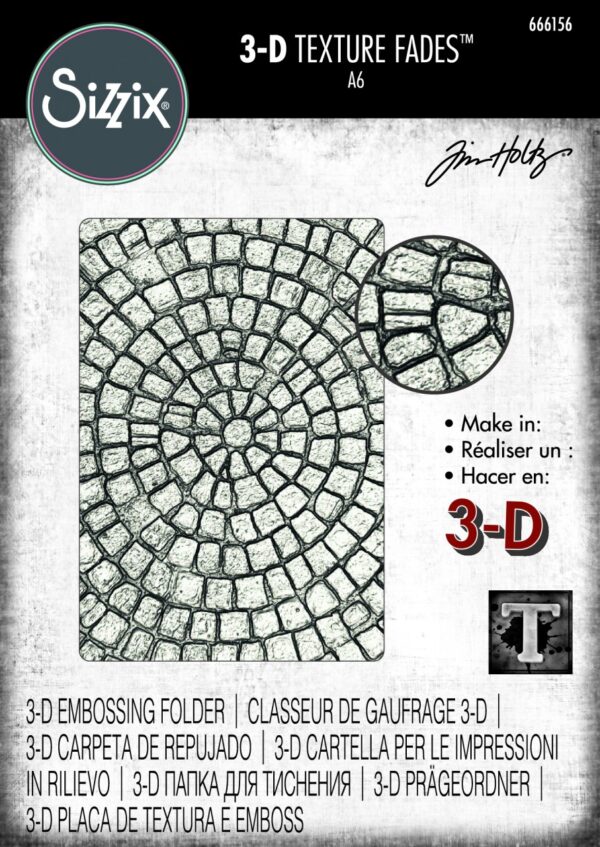 Tim Holtz® Alterations | 3-D Texture Fades™ Embossing Folder - Mosaic