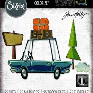 Tim Holtz® Alterations | Sizzix Thinlits™ Die Set 25PK - Road Trip, Colorize