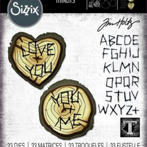 Tim Holtz® Alterations | Sizzix Thinlits™ Die Set 33PK - Wood Slice