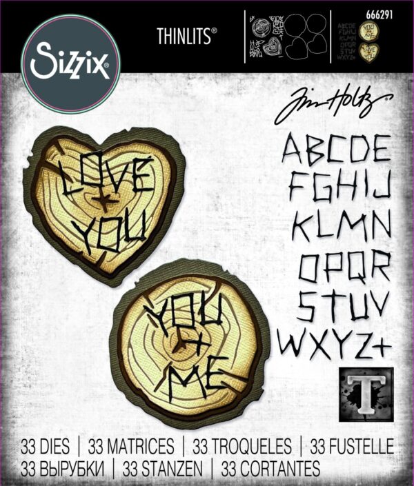 Tim Holtz® Alterations | Sizzix Thinlits™ Die Set 33PK - Wood Slice