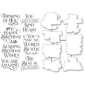 Poppystamps Clear Stamp and Die Set - Say It Big CBS10