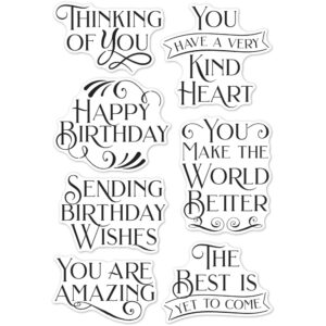 Poppystamps Clear Stamp Set - Say It Big CL510