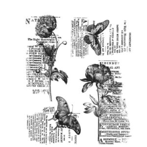 Tim Holtz® Stampers Anonymous Cling Mount Sets -- Botanic Collage CMS447