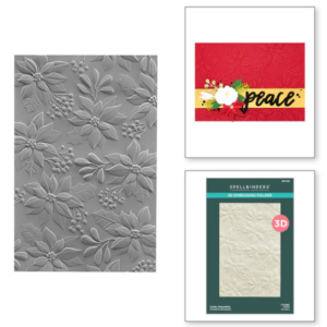 Scenic Poinsettias 3D Embossing Folder E3D-038