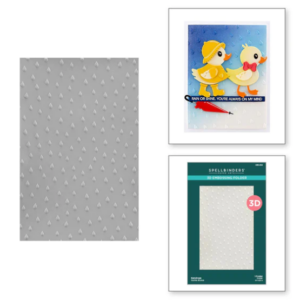Raindrops 3D Embossing Folder E3D-052