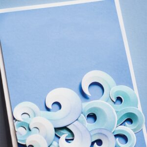 Memory Box 3D Embossing Folder and Matching Dies - Curling Waves EF1032