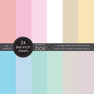 Memory Box Vintage Pastel Mirror Pad