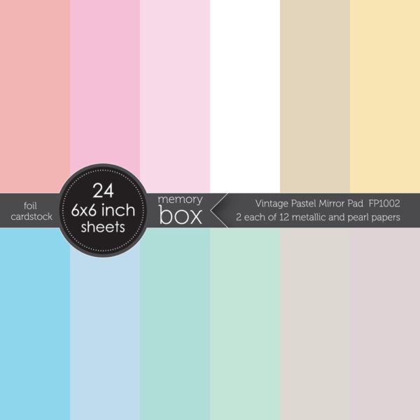 Memory Box Vintage Pastel Mirror Pad