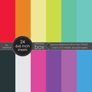Memory Box Rainbow Reflections Mirror Pad