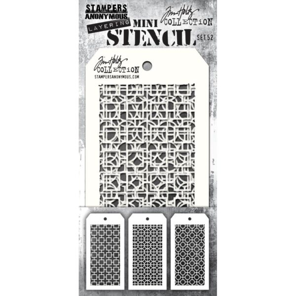 Tim Holtz® Stampers Anonymous Mini Layering Stencil Set #52 MST052
