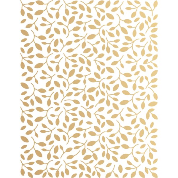 Poppystamps Hot Foil Plate -- Leaf and Tendril PSF809