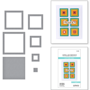 Color Block Mini Squares Etched Dies S1-039