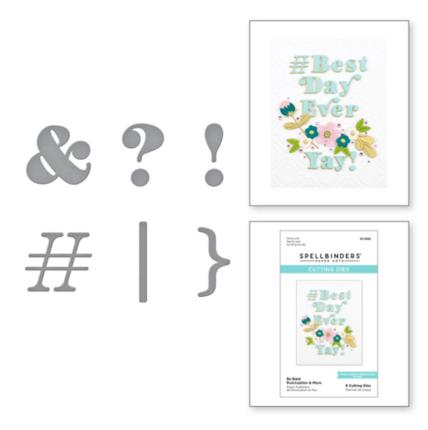 Be Bold Punctuation & More Etched Dies S1-042